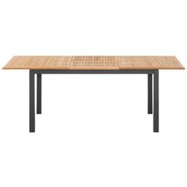 Jatkettava pöytä 4Living, 156-214 cm, tiikkikansi