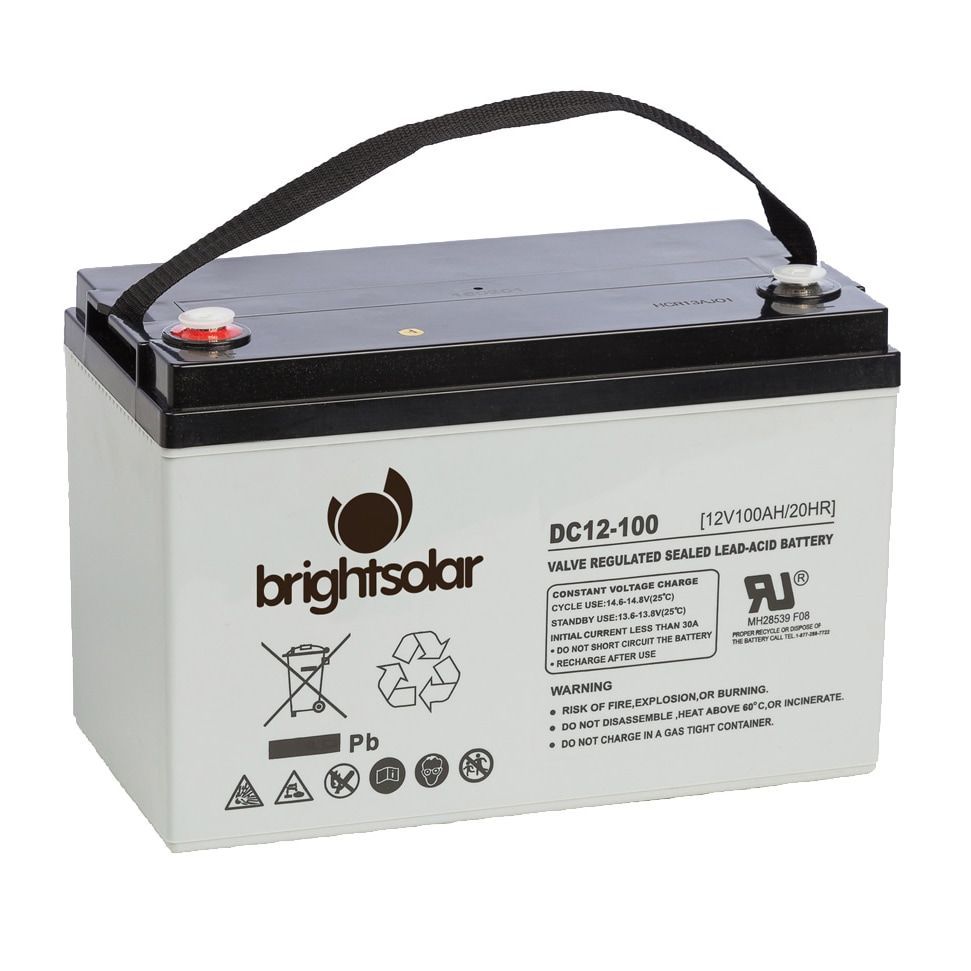 AGM-akku Bright Solar DC12-100 huoltovapaa