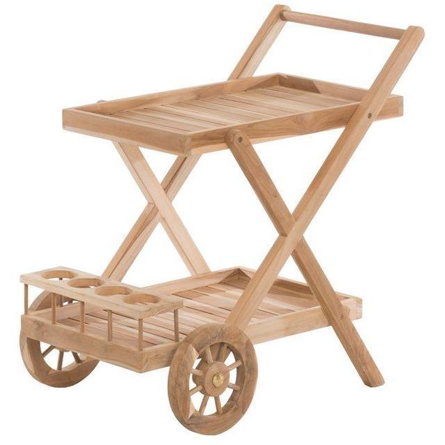 Tarjoilukärry 4Living, tiikki