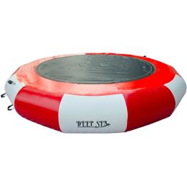Vesitrampoliini Deep Sea Ø400cm punainen sähköpumpulla