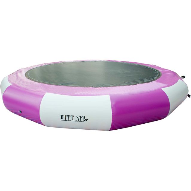 Vesitrampoliini Deep Sea, Ø500cm, violetti, sähköpumpulla