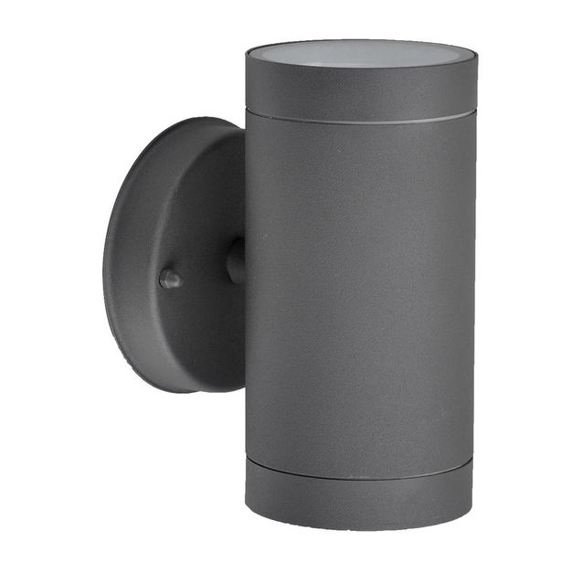 Seinävalaisin LED Energie XL GU10 2x35W IP43 tummanharmaa