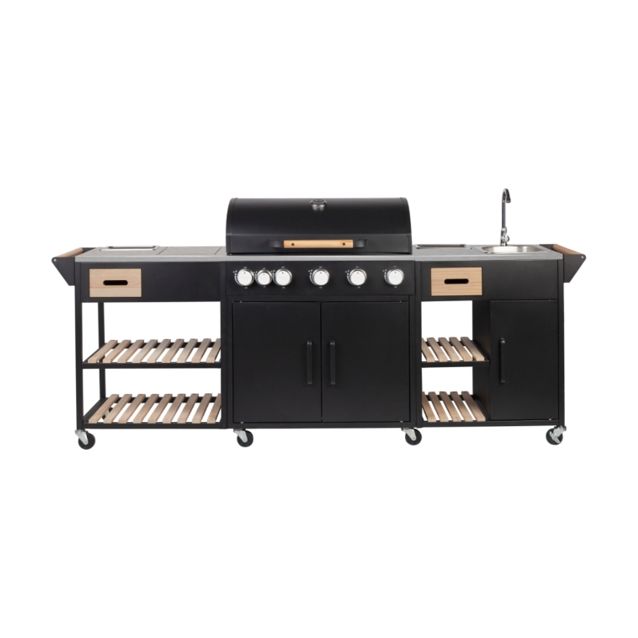 Kesäkeittiö Dose Barbeque 5 poltinta, sivukeitin, pesuallas