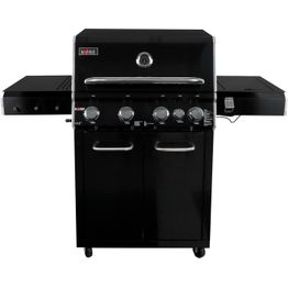 Kaasugrilli Kobe Premium, 4 poltinta, sivukeitin, musta, valmiiksi kasattu