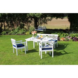 Ruokailuryhmä Eden Wood Holmsund, 150x90cm, 4 henkilölle, valkoinen