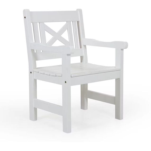 Nojatuoli Eden Wood Holmsund, valkoinen