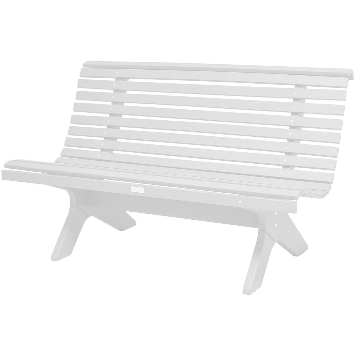 Puutarhapenkki Eden Wood Grevie, leveys 140cm, valkoinen