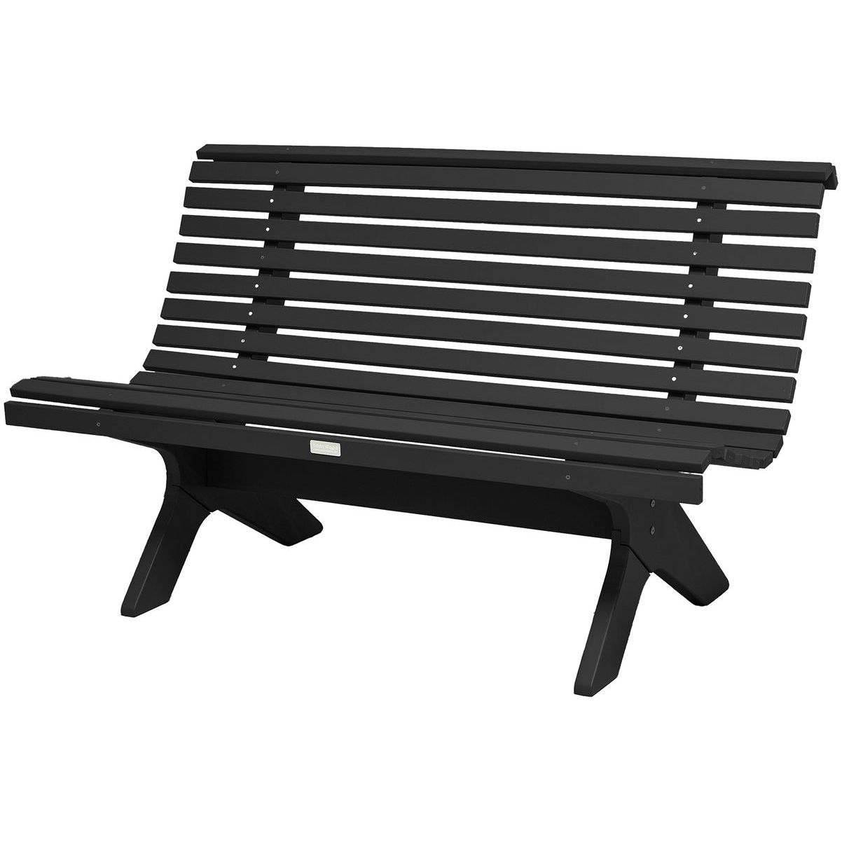 Puutarhapenkki Eden Wood Grevie, leveys 140cm, antrasiitti