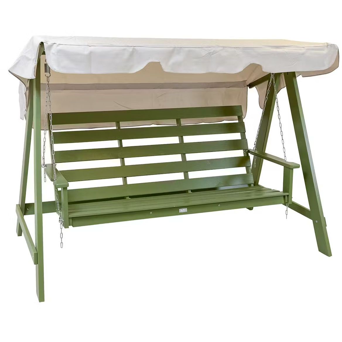 Pihakeinu Eden Wood Mellby 3-istuttava, leveys 210cm, vihreä