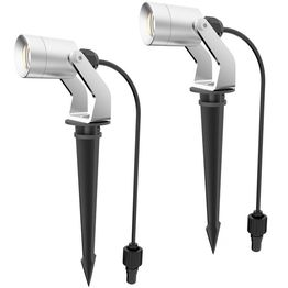 LED-puutarhaspotti Llitt Allan Spotlight alumiini 2 kpl/pkt