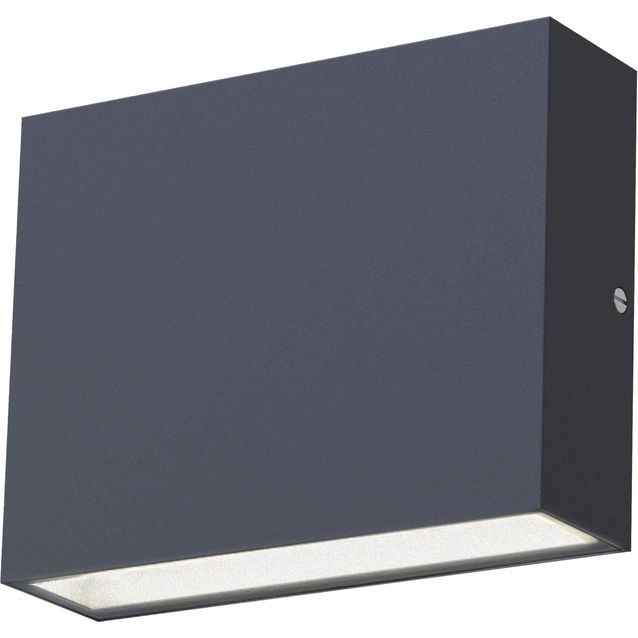 LED-seinävalaisin Llitt Per II, IP54, ylös/alas, antrasiitti