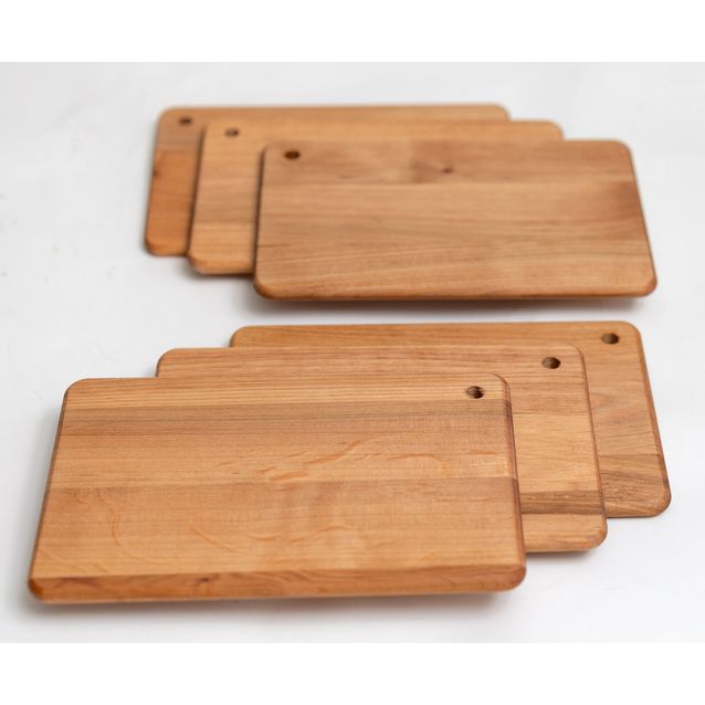 Tarjoilu- / minileikkuulauta EcoFurn tervaleppä 6 kpl