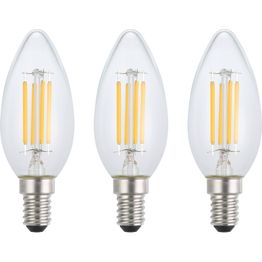 LED-polttimo Eglo E14 C35 4W 2700K 470lm kirkas, 3kpl/pkt