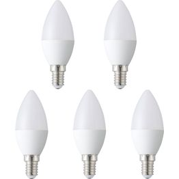 LED-polttimo Eglo E14 C37 4.9W 2700K 470lm opaali, 5kpl/pkt