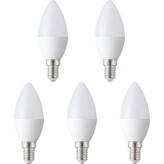 LED-polttimo Eglo E14 C37 4.9W 2700K 470lm opaali, 5kpl/pkt