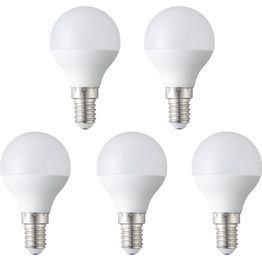 LED-polttimo Eglo E14 G45 4.9W 2700K 470lm opaali, 5kpl/pkt