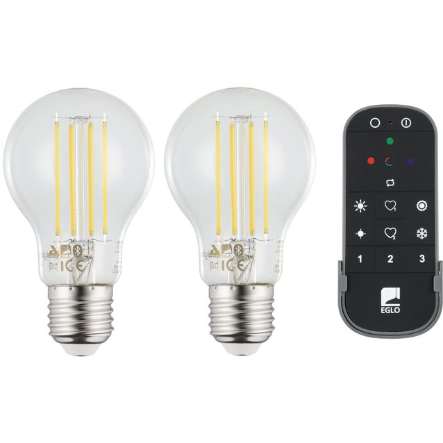 Aloituspakkaus Eglo connect.z Zigbee led E27 A60 806lm 6W 2kpl + kaukosäädin