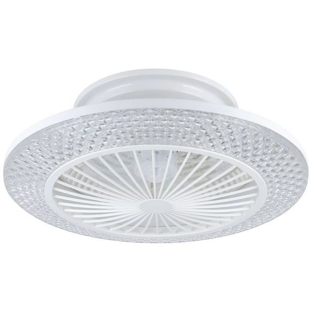 LED-tuuletinvalaisin Eglo Malinska, valkoinen