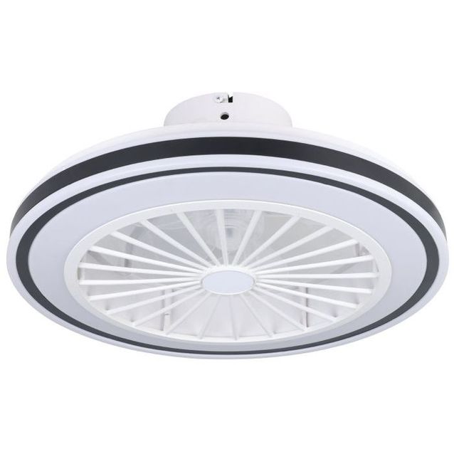 LED-tuuletinvalaisin Eglo Almeria, valkoinen/musta