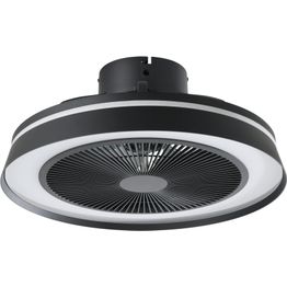 Tuuletinvalaisin Eglo Vallonia RGB/CCT LED Ø48cm kaukosäädin musta