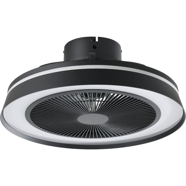 Tuuletinvalaisin Eglo Vallonia RGB/CCT LED Ø48cm kaukosäädin musta