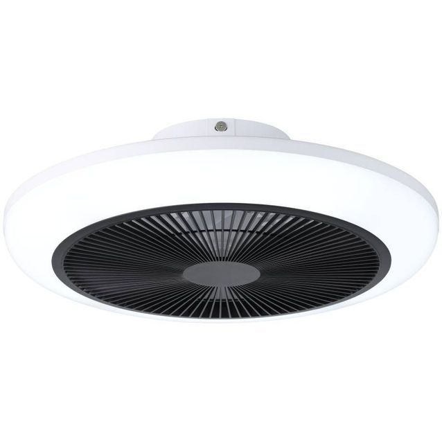 Tuuletinvalaisin Eglo Sayulita Ø46cm, 2700-6500K, IP20, valkoinen/musta