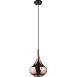 Riippuvalaisin Eglo Almoster Ø25cm E27 maks. 28W IP20 musta/kupari 