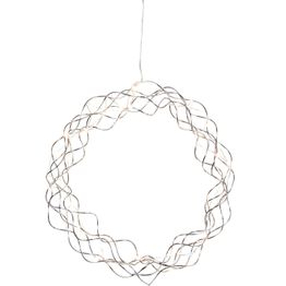 Valokranssi Eglo Curly, Ø30cm, 2200K, IP20, hopea/läpinäkyvä