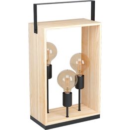 Pöytävalaisin Eglo Vintage Famborough puu