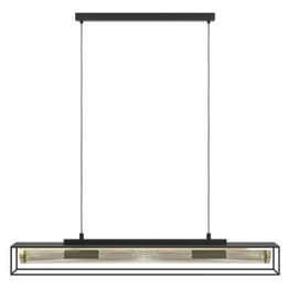 Riippuvalaisin Eglo Nohales, 4xE27, 40W, IP20, messinki/musta