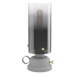 Pöytävalaisin Eglo Gargrave, Ø31.5cm, E27, 40W, IP20, harmaa/messinki