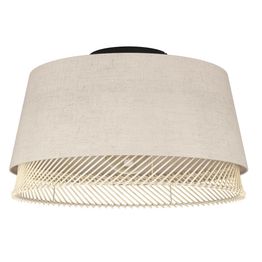 Kattovalaisin Eglo Tabley, Ø38cm, E27, 40W, IP20, pellava/puu