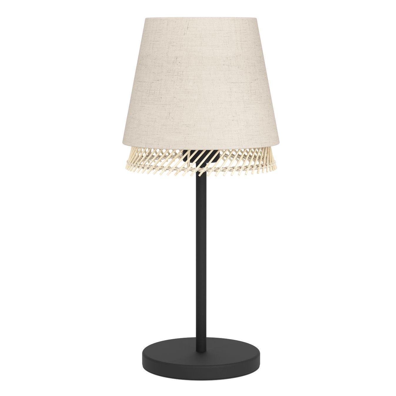 Pöytävalaisin Eglo Tabley, 42.5cm, E27, 40W, IP20, pellava/puu