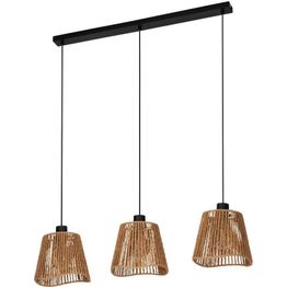 Riippuvalaisin Eglo Naturlavister 3-osainen musta/ruskea