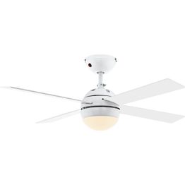 Tuuletinvalaisin Eglo Losciale 4.9W E27 G45 LED IP20 valkoinen/puu