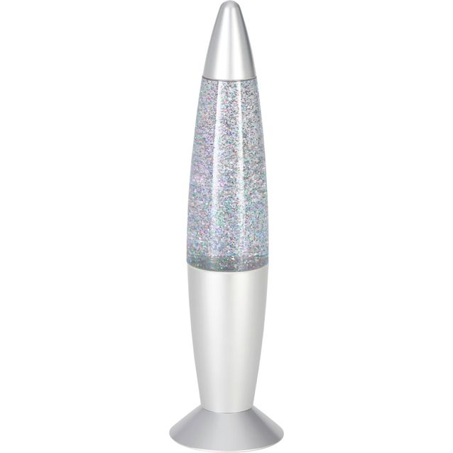 Pöytävalaisin Eglo Glitter 8.5x34.5cm 3W LED RGB IP20 hopea