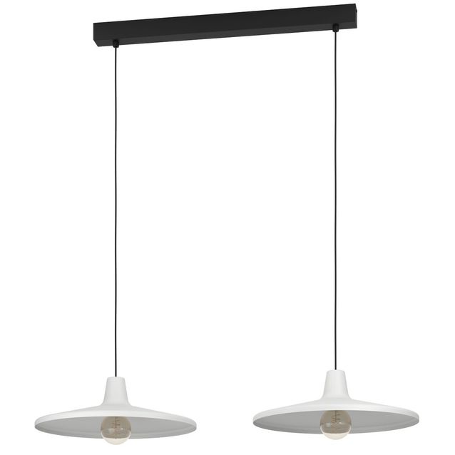 Riippuvalaisin Eglo Miniere, 2xE27, 40W, IP20, harmaa/musta