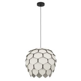 Riippuvalaisin Eglo Mattanza, Ø49.5cm, E27, 40W, IP20, vaaleanharmaa/musta