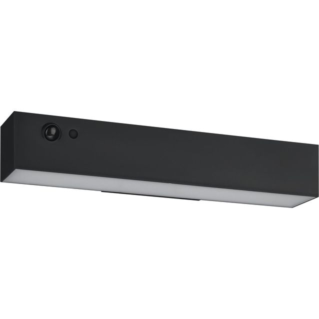 Aurinkokennoseinävalaisin tunnistimella Eglo Voscari, IP54, 4000K, alas, antrasiitti