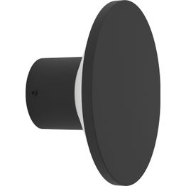 Ulkoseinävalaisin Eglo Rigosa, Ø18.5cm, IP44, 3000K, musta/valkoinen