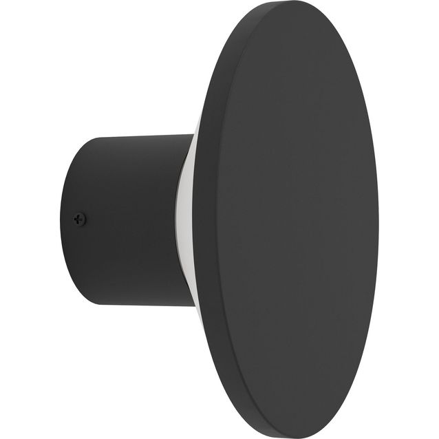 Ulkoseinävalaisin Eglo Rigosa, Ø18.5cm, IP44, 3000K, musta/valkoinen