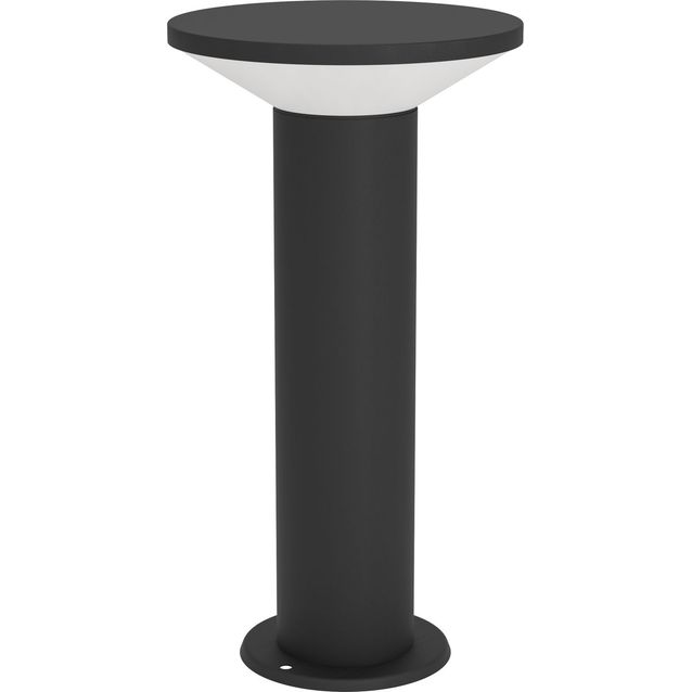 Pylväsvalaisin Eglo Rigosa, IP44, 3000K, musta/valkoinen, eri kokoja