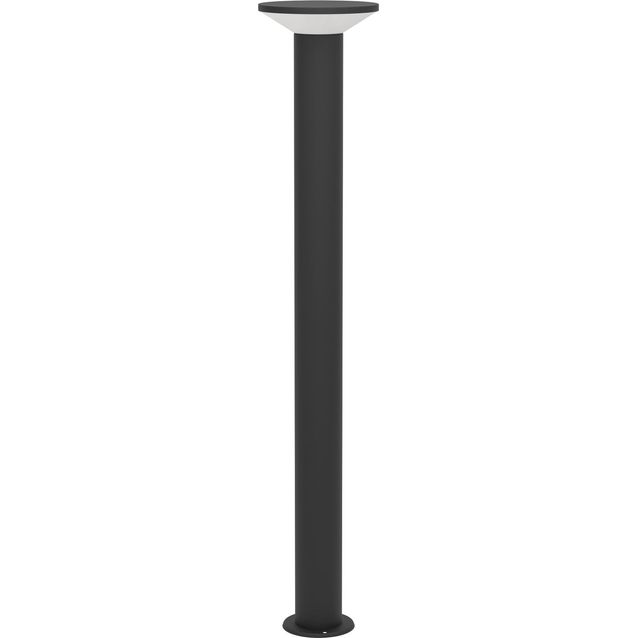 Pylväsvalaisin Eglo Rigosa, IP44, 3000K, musta/valkoinen, eri kokoja