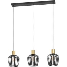 Riippuvalaisin Eglo Empoli 3-osainen messinki/musta