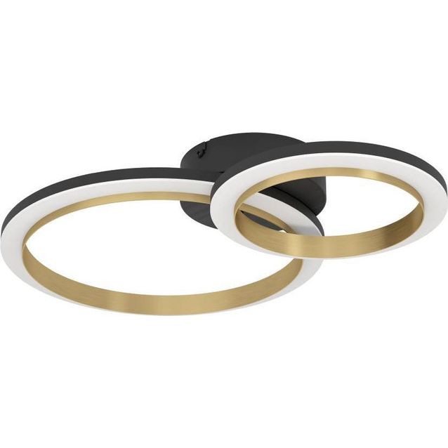 Kattovalaisin Calliera LED 12W 42x30cm musta/messinki