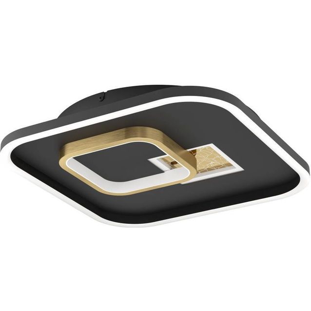 Kattovalaisin Tiriolo LED 16.2W;9.2W 38x38cm musta/kulta