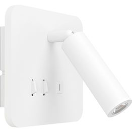 Seinävalaisin Eglo Fanzarotta 1 3W LED 3000K 230lm IP20 USB-portti neliö