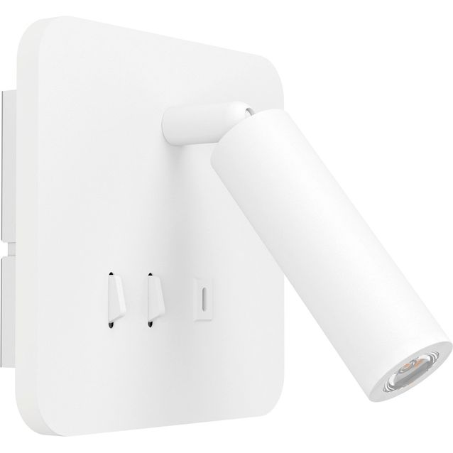 Seinävalaisin Eglo Fanzarotta 1 3W LED 3000K 230lm IP20 neliö valkoinen