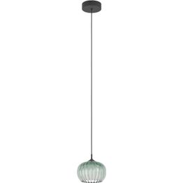 Riippuvalaisin Eglo Alamito 20cm 5.3W LED CCT 530lm IP20 musta/vihreä