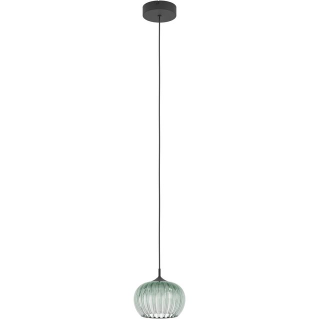 Riippuvalaisin Eglo Alamito 20cm 5.3W LED CCT 530lm IP20 musta/vihreä